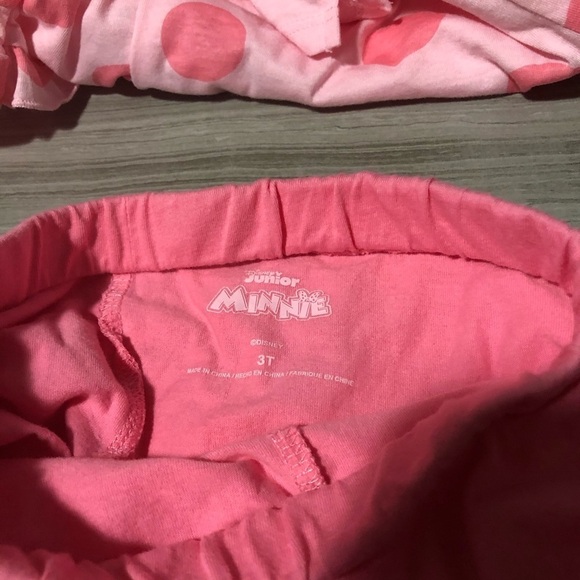 Disney Minnie Mouse Skirt & Polk A Dot Top Outfit Pink Size 3T - Picture 5 of 5